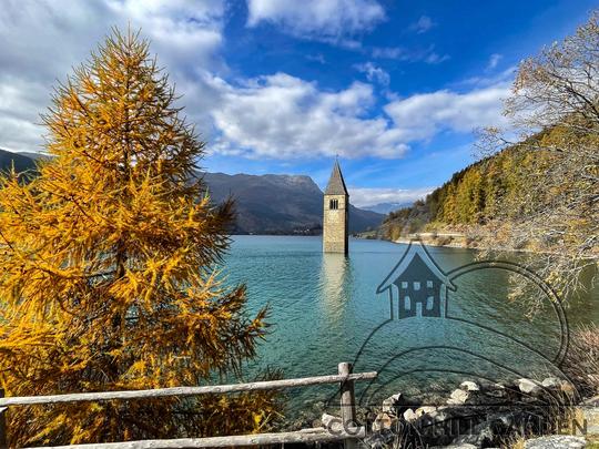 RESCHENSEE - ZATOPENÝ KOSTEL